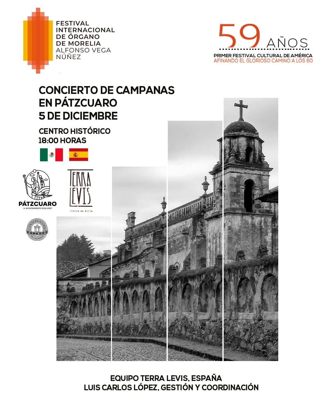 Pátzcuaro Vibrará con el Concierto de Campanas del Festival Internacional de Órgano