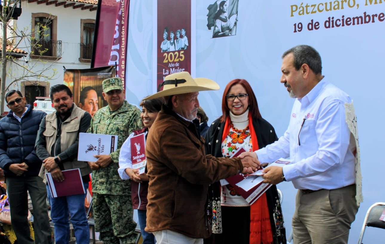 ​Más de 6 mil familias recibieron apoyos de Sembrando Vida en Pátzcuaro: Secma