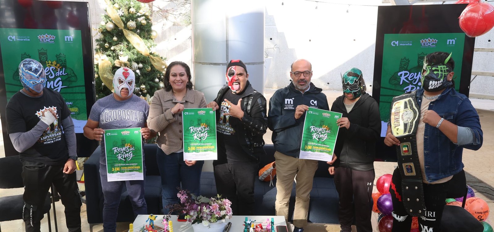 ​El Colegio de Morelia invita al evento con causa Reyes del Ring ¡lucha por una sonrisa!