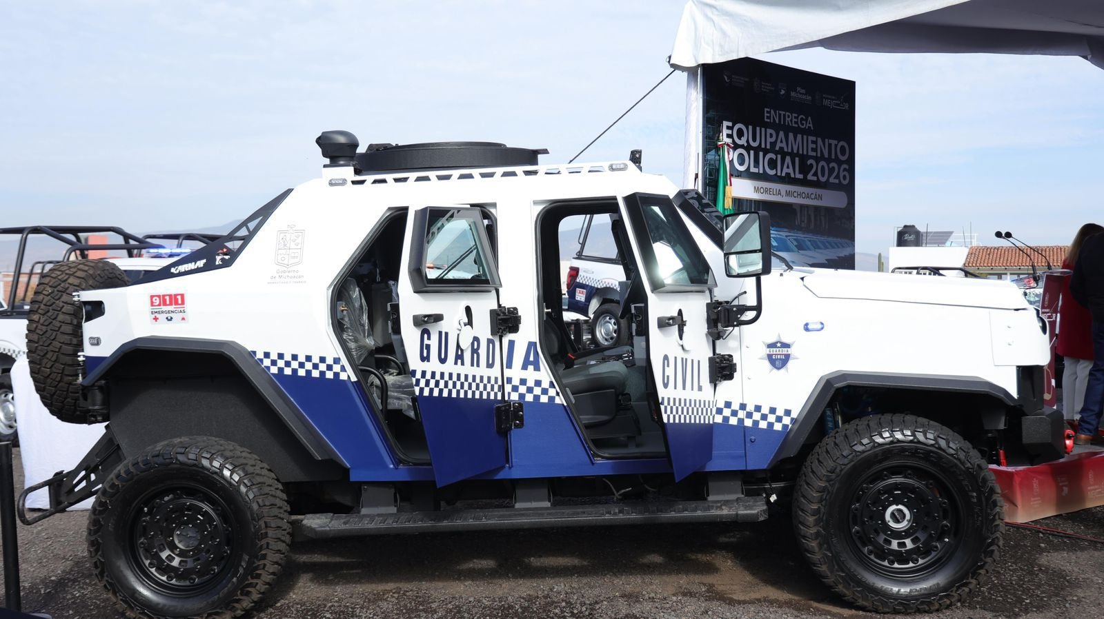 ​Fortalecen capacidad de la Guardia Civil con 60 nuevas patrullas en Michoacán