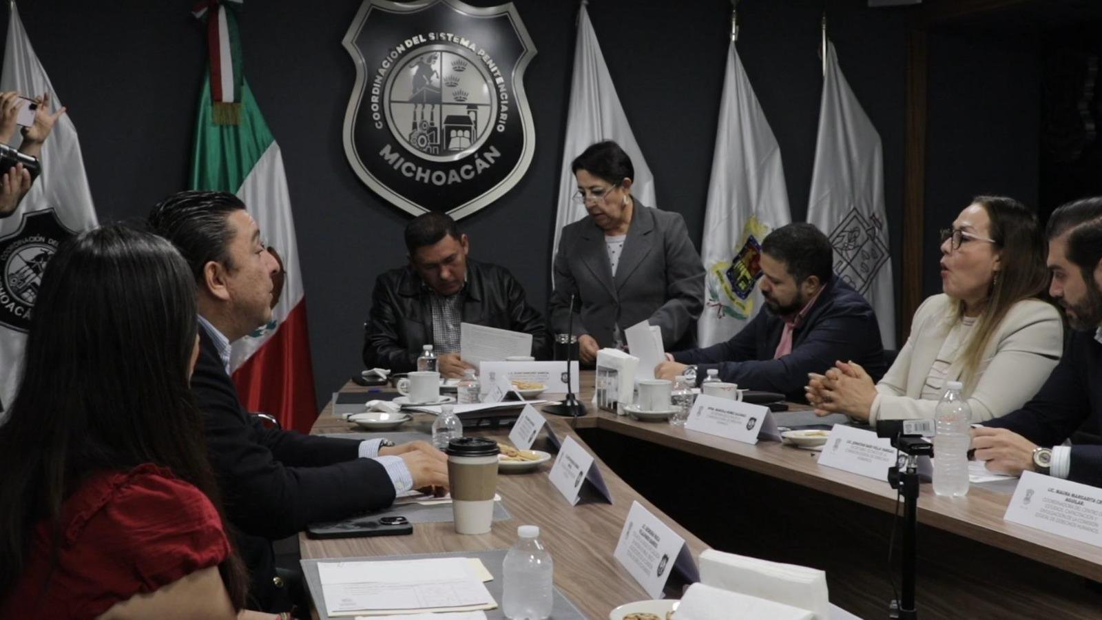 Sistema Penitenciario y Comisión de Derechos Humanos de Michoacán acuerdan acciones para garantizar derechos de población penitenciaria