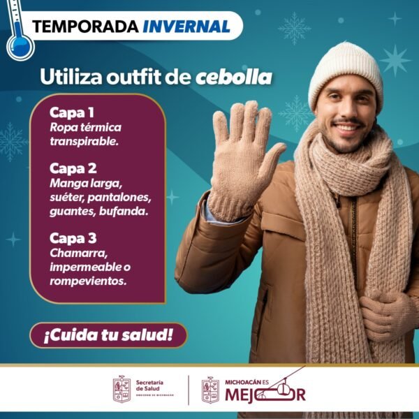 SSM emite recomendaciones ante pronóstico de bajas temperaturas en Michoacán