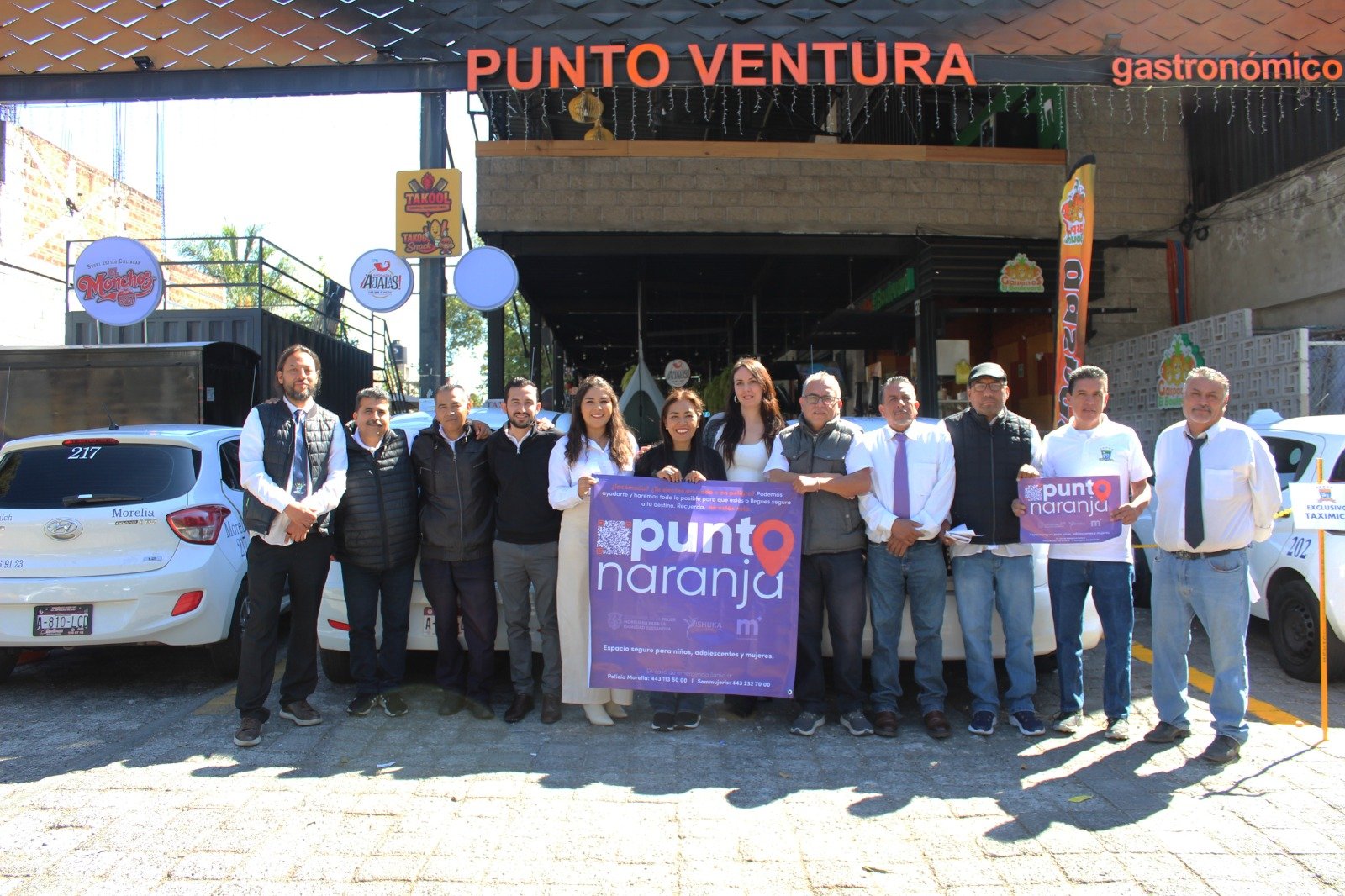 Diez unidades de TaxiMich se incorporan a red de Puntos Naranja en Morelia