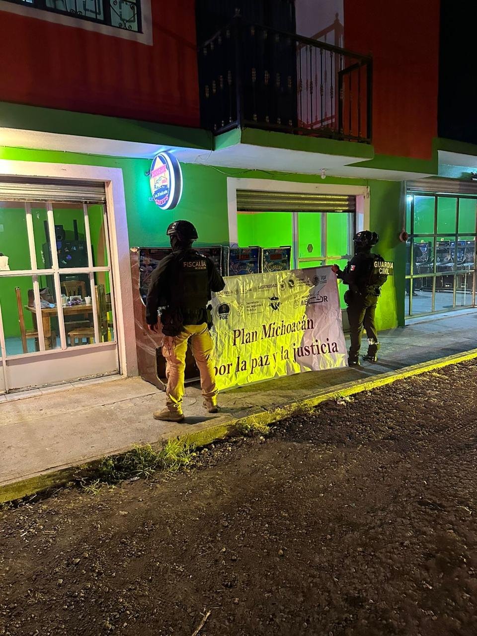 FGE y SSP aseguran 107 máquinas tragamonedas en Maravatío tras 16 cateos