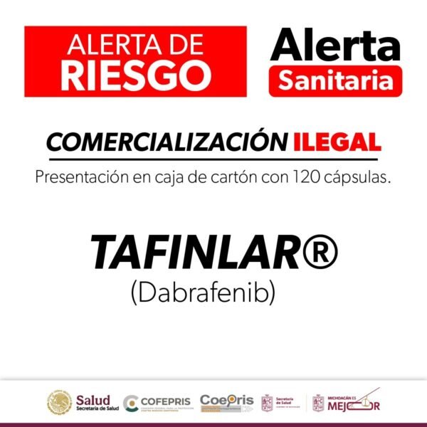 Cofepris, a través de la SSM, alerta sobre comercialización ilegal de medicamento oncológico