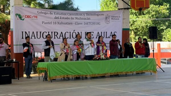 Cecytem Nahuatzen inaugura nuevas aulas con inversión de un millón de pesos