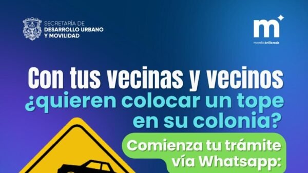 Sedum informa requisitos para solicitar reductores de velocidad en Morelia
