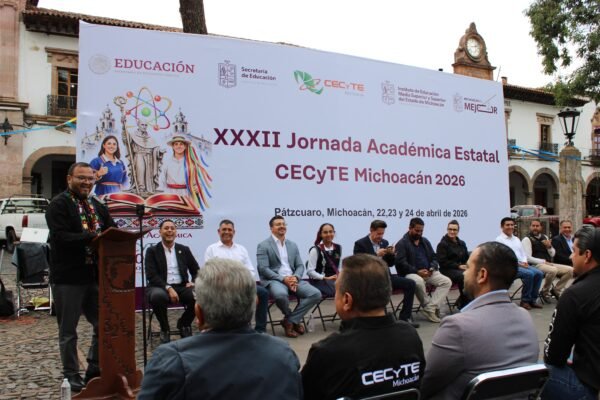 Cecytem inicia Jornada Académica Estatal en Pátzcuaro con 170 estudiantes de 64 planteles