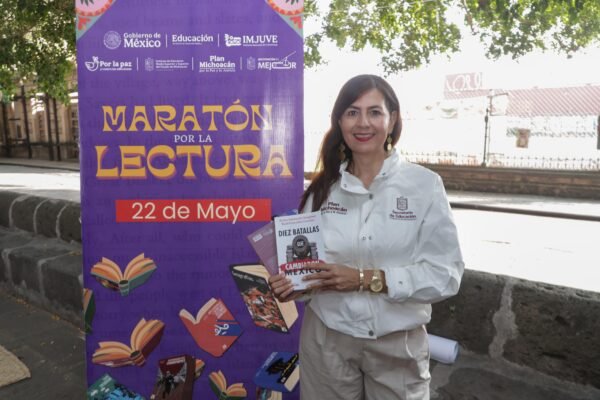 Gabriela Molina impulsa lectura y deporte para construir paz en escuelas de Michoacán