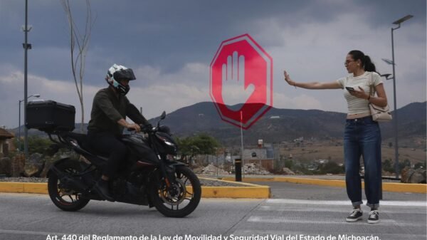 SSP exhorta a motociclistas a respetar reglamento de movilidad en Michoacán