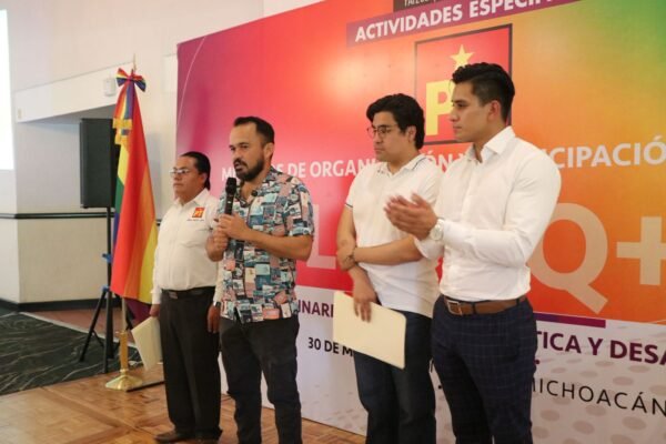 PT Michoacán promueve seminario de formación política para comunidad LGBTIQ+