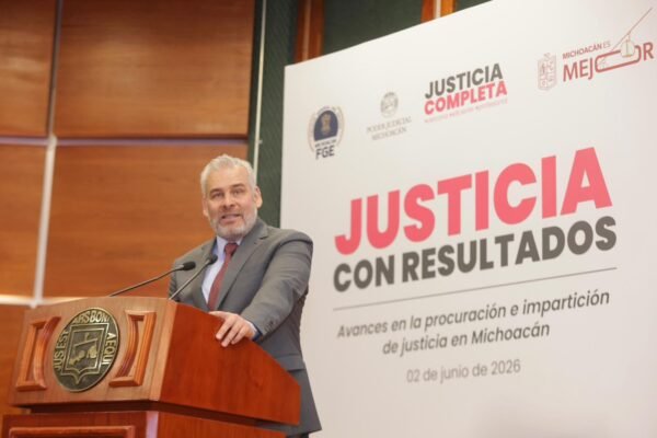 México Evalúa ubica a Michoacán como líder nacional en combate a la impunidad: Bedolla