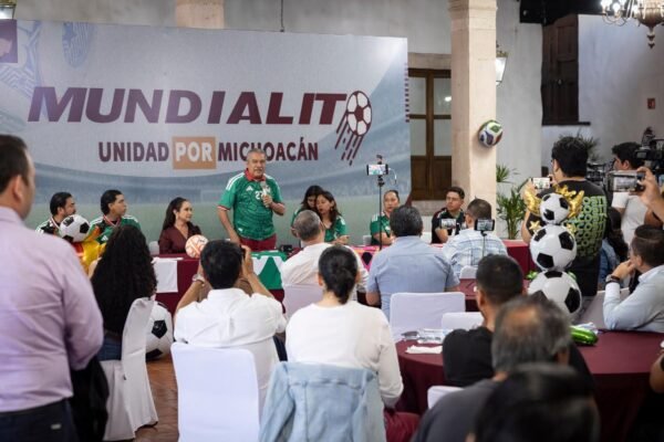 Raúl Morón presenta Mundialito Unidad por Michoacán con 54 equipos