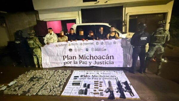 SSP y Defensa desarticulan célula delictiva en Huaniqueo con siete detenidos