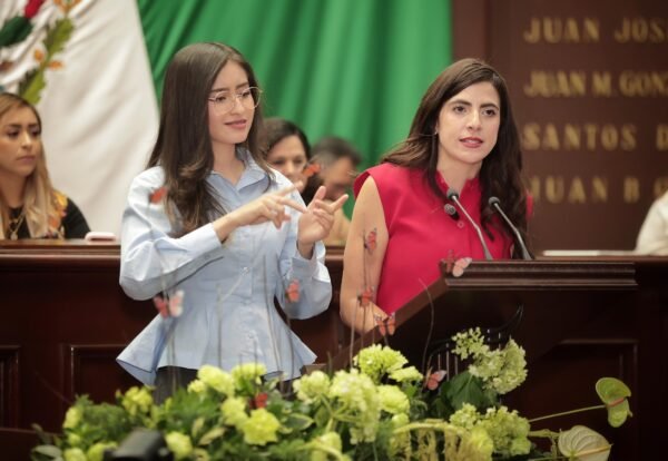 Giulianna Bugarini propone regular a intérpretes de Lengua de Señas Mexicana en Michoacán