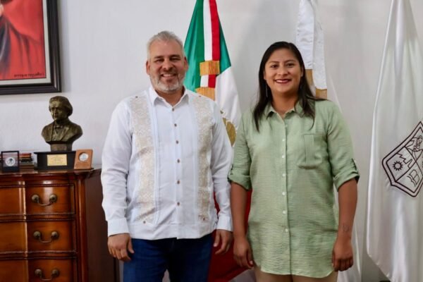 Celeste Ascencio y Alfredo Ramírez coinciden en fortalecer coordinación para Michoacán