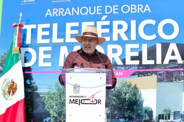 Alfredo Ramírez reporta 69% de avance en teleférico de Morelia