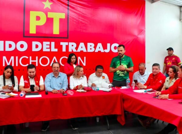 Hugo Rangel destaca unidad del PT como clave para la Cuarta Transformación en Michoacán