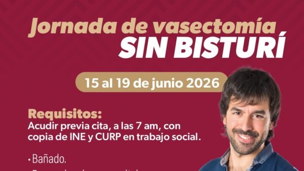SSM realizará jornada gratuita de vasectomía en Morelia del 15 al 19 de junio
