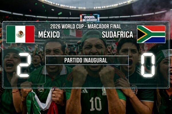 México vence 2-0 a Sudáfrica en inauguración del Mundial 2026 en el Azteca