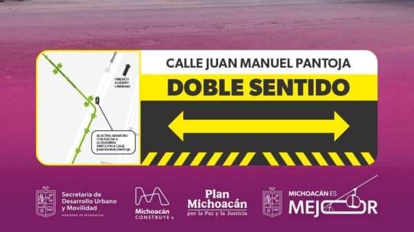 Sedum habilita doble circulación en calle Juan Manuel Pantoja para agilizar tránsito en el Monumento