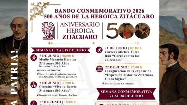 Zitácuaro presenta programa de actividades por 500 años de su fundación
