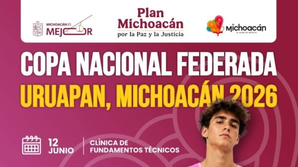 Uruapan recibirá la Copa Nacional Federada de Baloncesto 2026 con más de 800 atletas