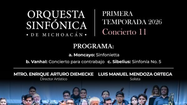 Osidem prepara concierto con obras de Moncayo, Vanhal y Sibelius