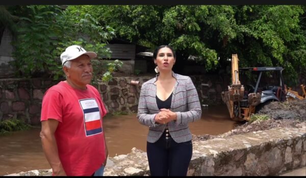 Norma Yáñez supervisa desazolve en arroyo de La Mora por lluvias