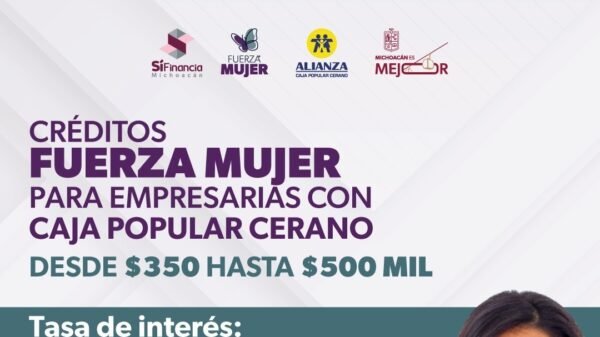 Sí Financia ofrece créditos de hasta 500 mil pesos a empresarias en Michoacán