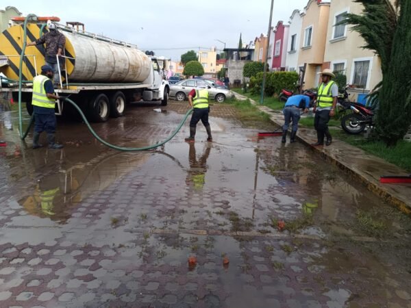 Morelia mantiene limpieza en Hacienda Tiníjaro tras lluvias