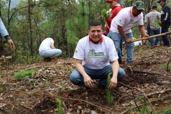 Vicente Gómez participa en jornada de reforestación en el distrito XIX