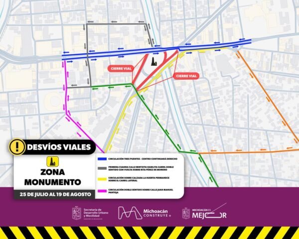 Sedum anuncia ajustes viales en el Obelisco por obras de teleférico y Morebús