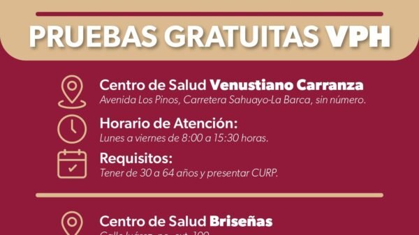 SSM ofrece pruebas gratuitas de VPH en Venustiano Carranza, Briseñas y Tangamandapio
