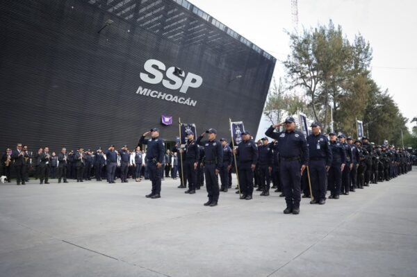 Michoacán supera media nacional con 1.3 policías por cada mil habitantes