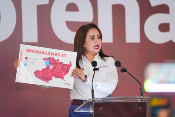 Gladyz Butanda confía en ratificación de Morena en Michoacán en 2027 con apoyo de PT y PVEM
