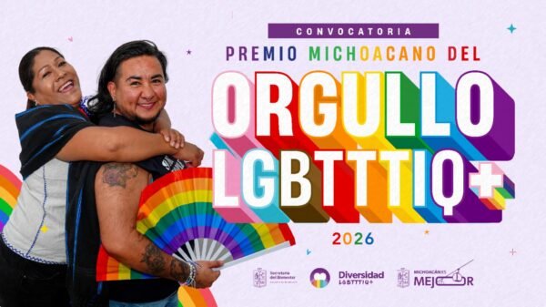 Sedebi convoca al Premio Michoacano del Orgullo LGBTTTIQ+ 2026