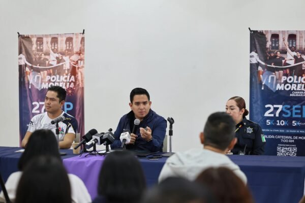 Policía Morelia presenta carrera atlética solidaria para apoyar a Rescate Morelia