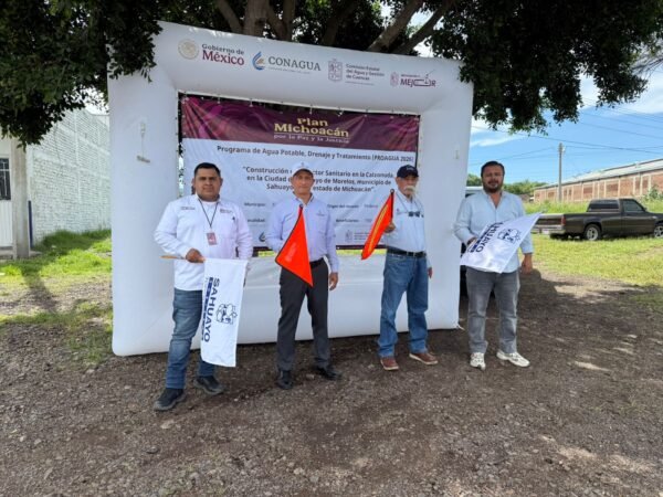 Ceac inicia construcción de red de drenaje sanitario en Sahuayo con inversión de 2.7 mdp