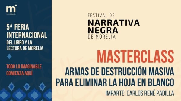 SeCultura invita a 13 talleres de la 5ta Feria Internacional del Libro de Morelia