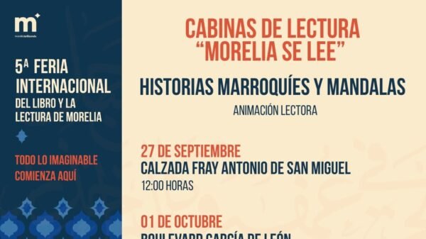 Historias marroquíes y mandalas llegan a las Cabinas de Lectura de Morelia