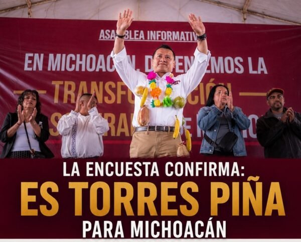 Torres Piña encabeza preferencia en encuesta de Mitofsky rumbo a definición de la 4T
