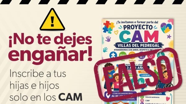 SEE alerta sobre falso prerregistro para Centro de Atención Múltiple en Villas del Pedregal